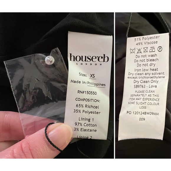 NEW House of CB Lova Dress Black XS - Picture 15 of 15